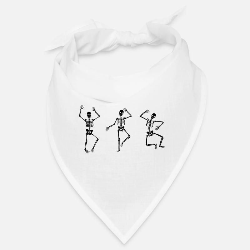 Danseuse danseuse danse squelettes dansant Halloween Bandana