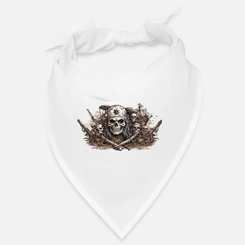 Halloween Pirate drapeau tête de mort Buccaneer Design Bandana