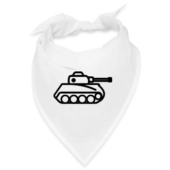 Panzer - Bandana - Weiß - Vorne