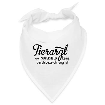Tierarzt - Bandana - Weiß - Vorne