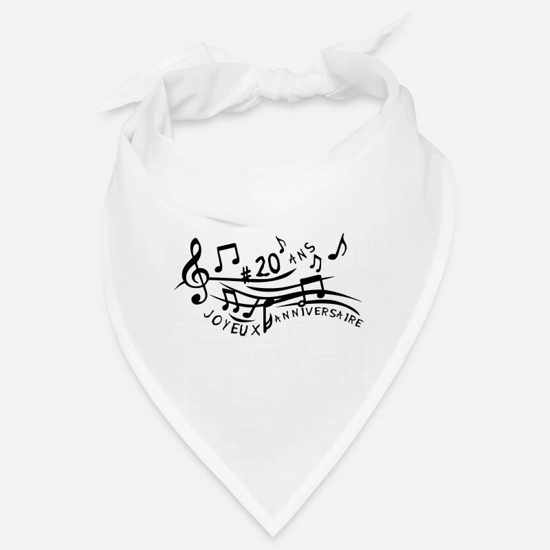 20 ans partition musicale anniversaire n Bandana