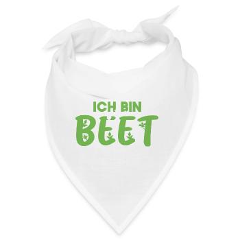Ich bin gut im Beet Hobbygärtner Gärtner Gala Bau - Bandana - Weiß - Vorne