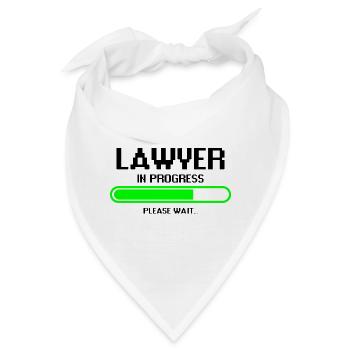 Lawyer in progress Justiz Anwalt Beruf Geschenk - Bandana - Weiß - Vorne