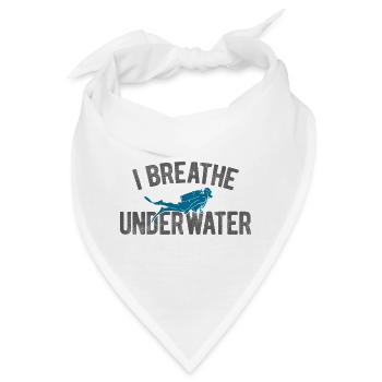 Apnoetaucher Freitaucher Taucher - Bandana - Weiß - Vorne