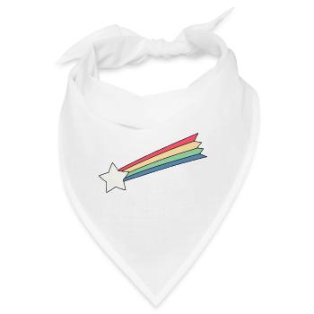 Sternschnuppe Motiv Design Selbst Gestalten Gesche - Bandana - Weiß - Vorne
