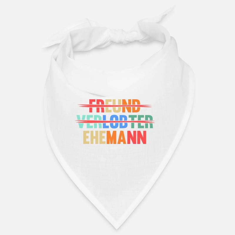 Hochzeit Heiratsantrag Verlobter Ehemann Bandana