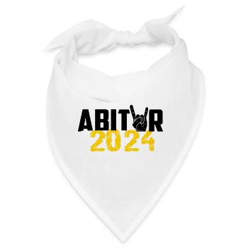 Abitur 2024 Abireise Abifeier Abifahrt Abiturient - Bandana - Weiß - Vorne