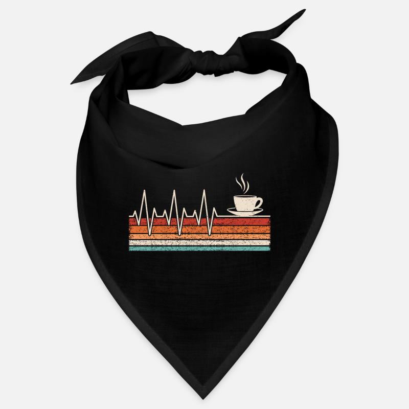 Kaffeetrinker Herzschlag Bandana