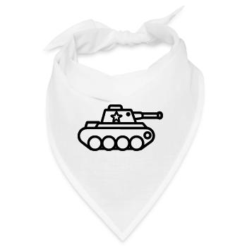 Panzer - Bandana - Weiß - Vorne