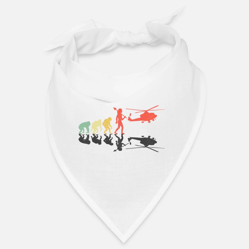 Retro Evolution Hubschrauber Flieger Pilot Chopper H Bandana
