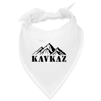 Kavkaz Kaukasus Chechnya Dagestan Geschenk - Bandana - Weiß - Vorne