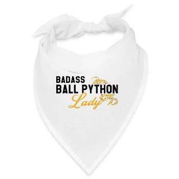 Königspython Design für Schlangen Liebhaber - Bandana - Weiß - Vorne