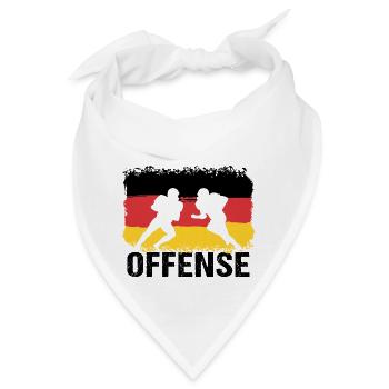 American Football Deutschland Offense - Bandana - Weiß - Vorne