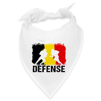 American Football Belgien Defense - Bandana - Weiß - Vorne