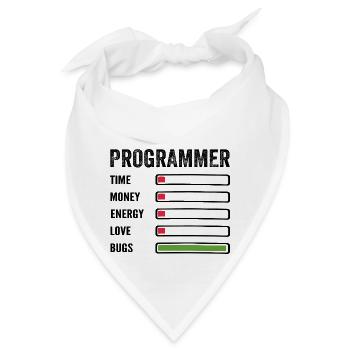 Entwickler Humor Programmierer Programmierer Programmierer - Bandana - Weiß - Vorne