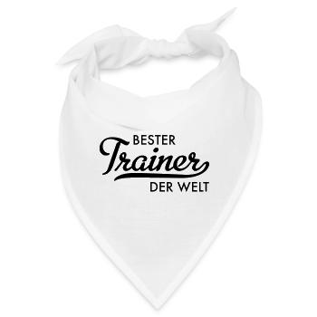 bester trainer der welt - Bandana - Weiß - Vorne