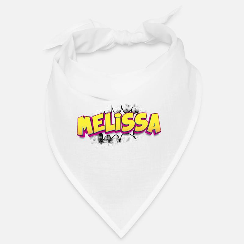 Melissa Custom Name Comic Book Style Pop Art, Bandana