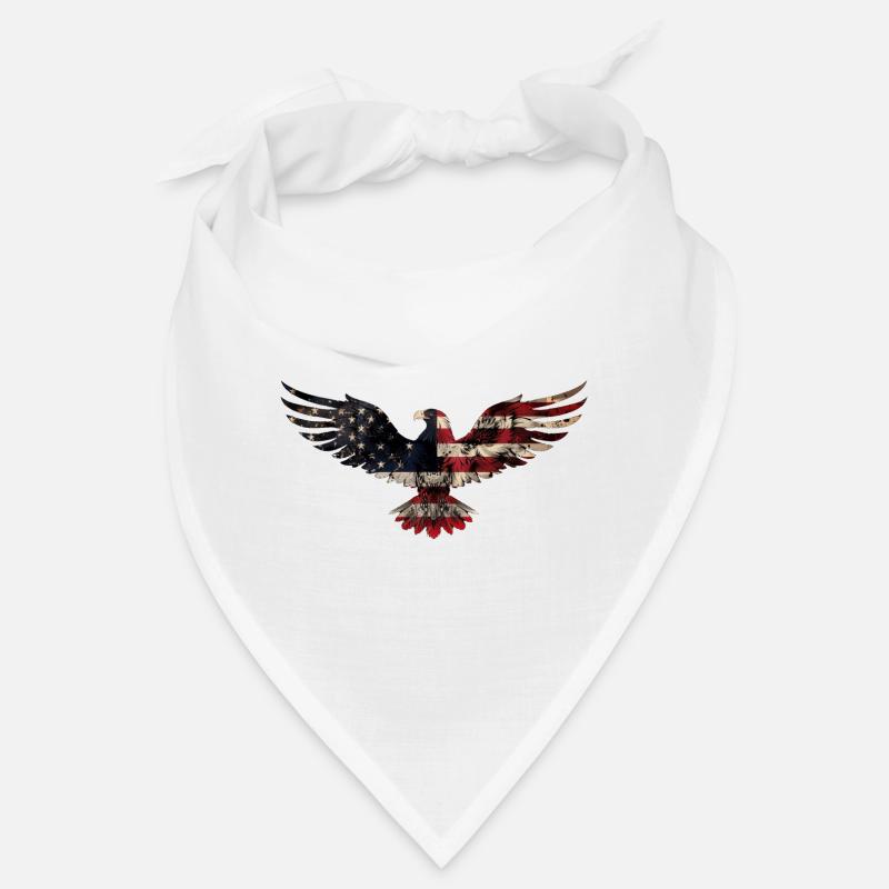 Drapeau américain Eagle Silhouette American Heritage 3 Bandana