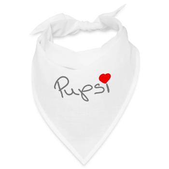 Pupsi - Bandana - Weiß - Vorne