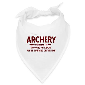 Bogenschießen Archery - Bandana - Weiß - Vorne