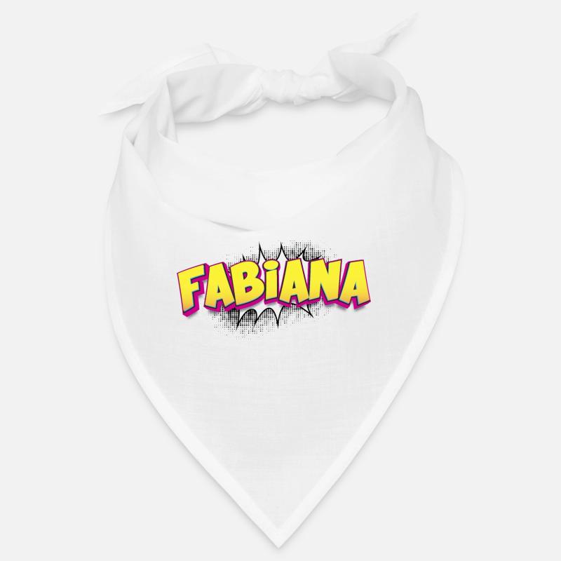 Fabiana Custom Name Comic Book Style Pop Art, Bandana
