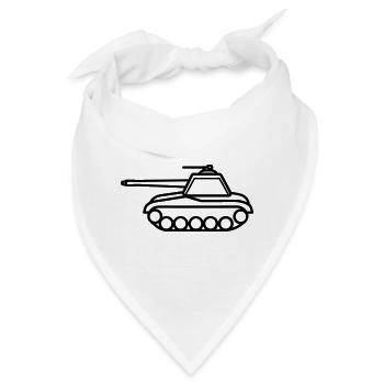 Panzer - Bandana - Weiß - Vorne