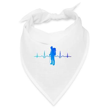 Bouldern Boulder Kletterer Climber Klettern - Bandana - Weiß - Vorne