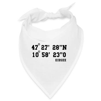 Eibsee Garmisch-Partenkirchen Bayern Urlaub - Bandana - Weiß - Vorne