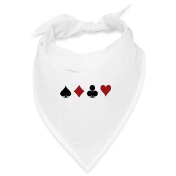 Spielkarten - Bandana - Weiß - Vorne