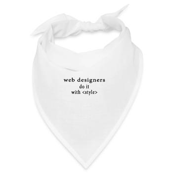 Web Entwickler - Bandana - Weiß - Vorne