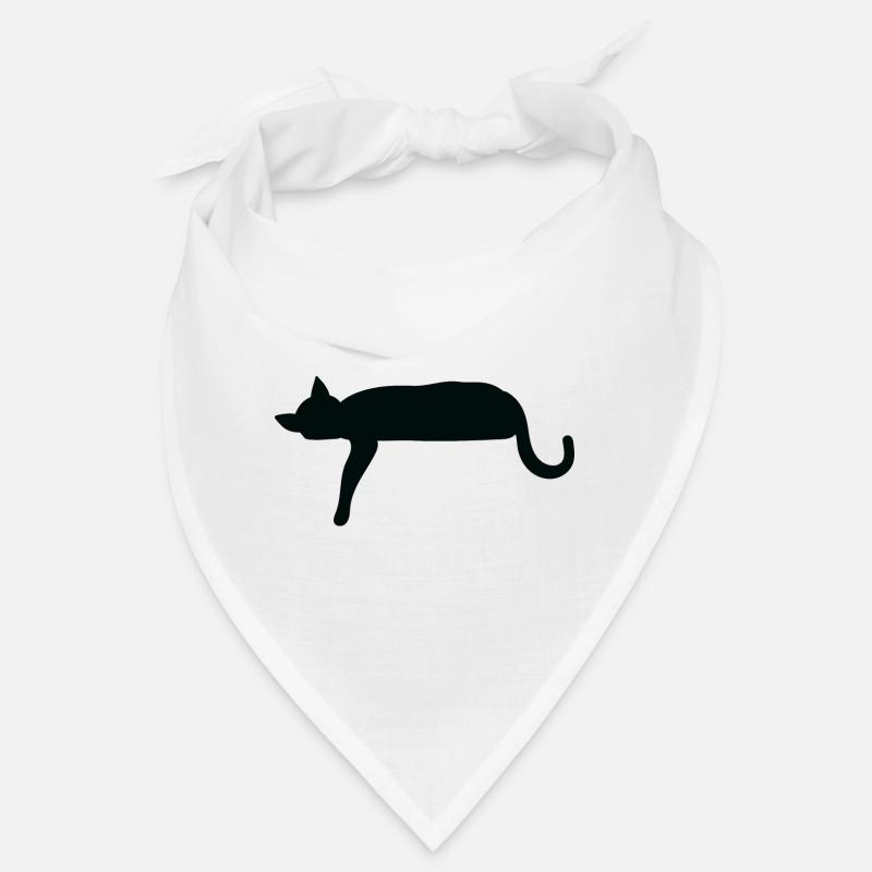 Silhouette de chat s’couchant Bandana