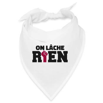 Wir lassen nichts los - Bandana - Weiß - Vorne