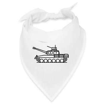 Panzer - Bandana - Weiß - Vorne