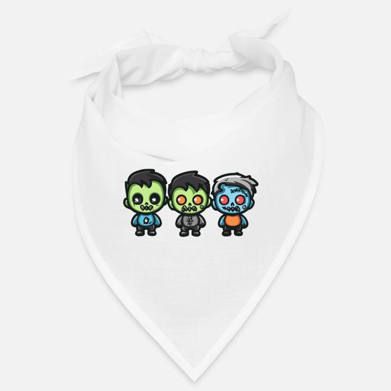 Zombies Halloween Niedlich Comic Bandana