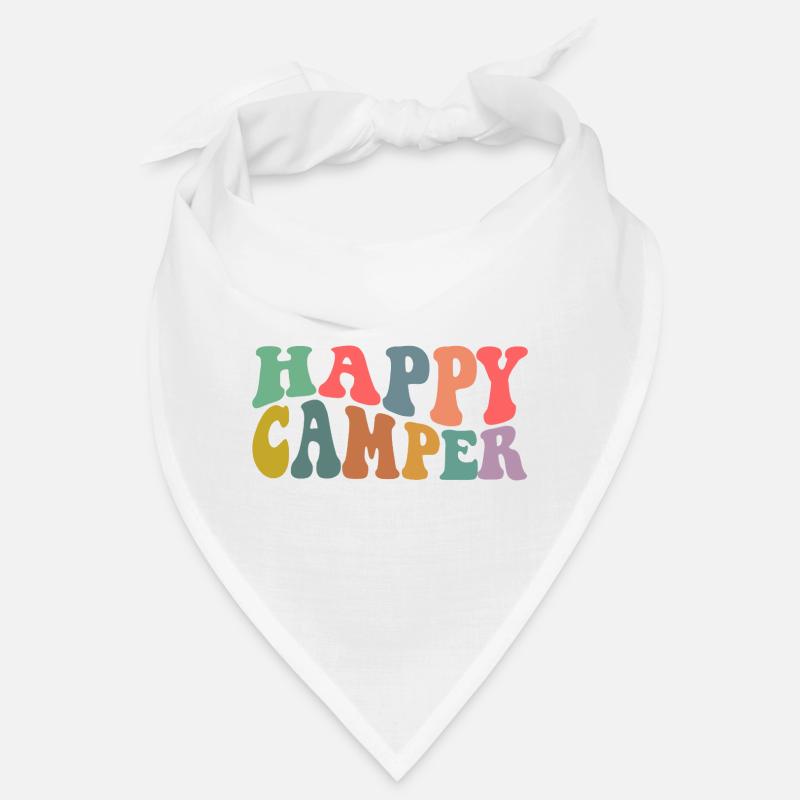 Happy Camper - Bandana - Weiß