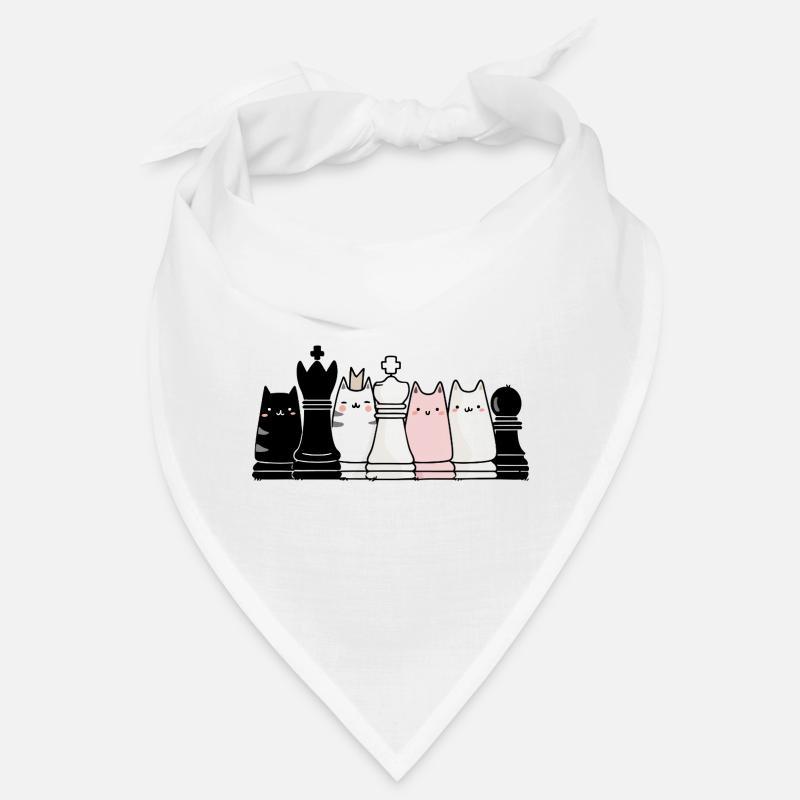 Chess figures als cats Bandana