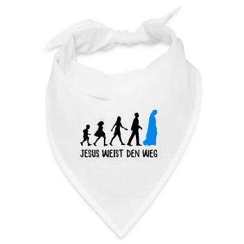 Jesus Weist Den Weg - Bandana - Weiß - Vorne