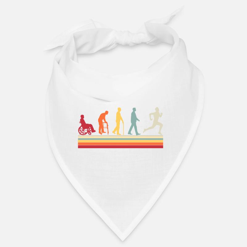 Thérapeute Human Evolution Vintage Physiothérapeute Bandana