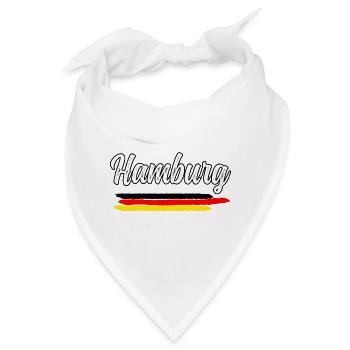 Hamburg Moin Digga Anker Geschenkidee Norddeutsch - Bandana - Weiß - Vorne