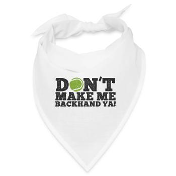 Tennisplatz Spruch Für Tennis - Bandana - Weiß - Vorne