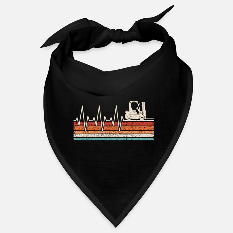 Forklift Driver Heartbeat Bandana