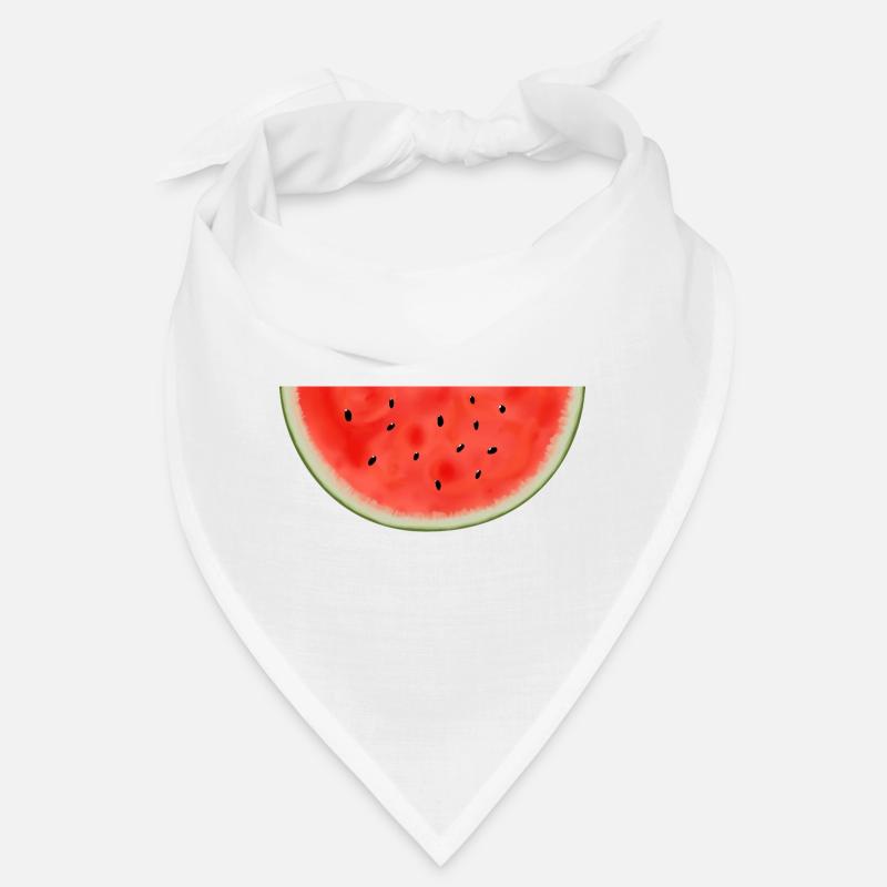 Melone Sommer Melonen Früchte Obst Vegetarisch - Bandana - Weiß