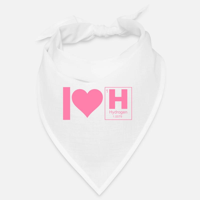 Ich liebe Wasserstoff Brennstoff Hydrogen Sprüche Bandana