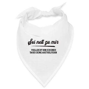 Ausbildung Arzthelferin MFA Medizinische Pflegerin - Bandana - Weiß - Vorne
