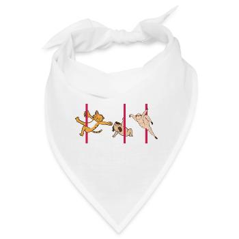 Stabentänzer Zoologe Gift - Bandana - Weiß - Vorne