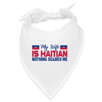 Haiti Ehefrau - Bandana - Weiß - Vorne