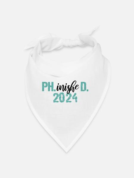 Docteur 2024 Graduation Philistin Dissertation Phd - Bandana - blanc - Devant