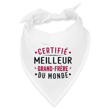 Zertifiziert als bester Big Brother der Welt Big Brother - Bandana - Weiß - Vorne