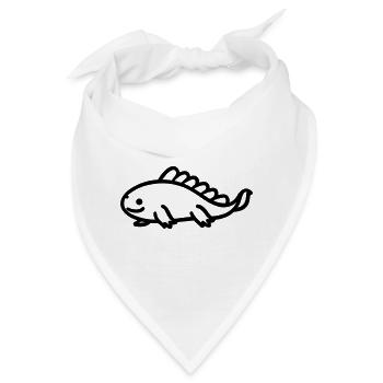 Axolotl - Bandana - Weiß - Vorne