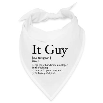 Definition des It-Mannes - Bandana - Weiß - Vorne